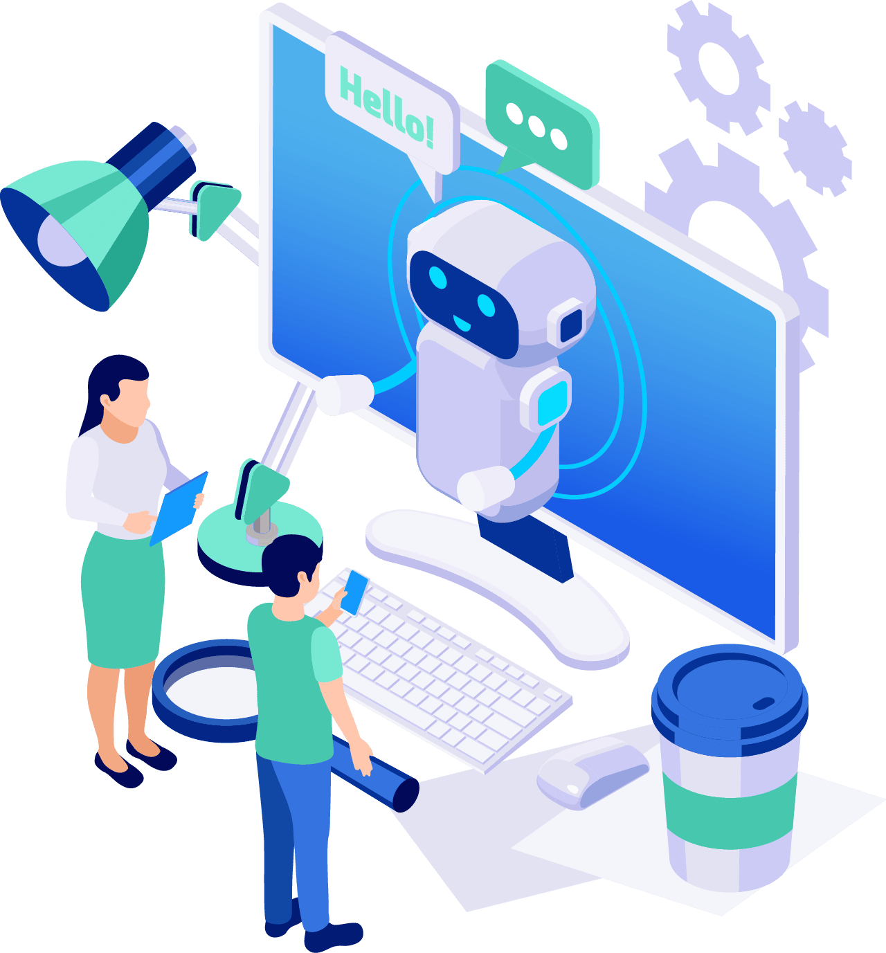 AIエージェントイラスト